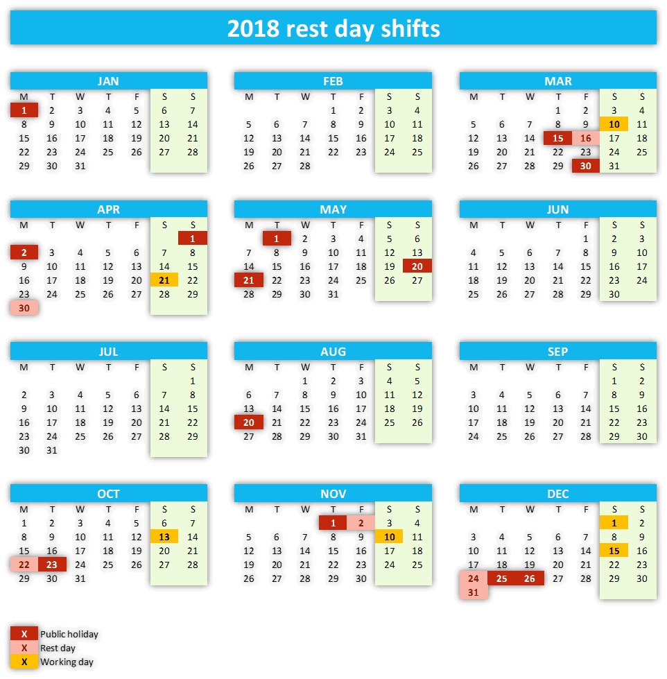 Work calendar