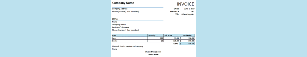 Invoice