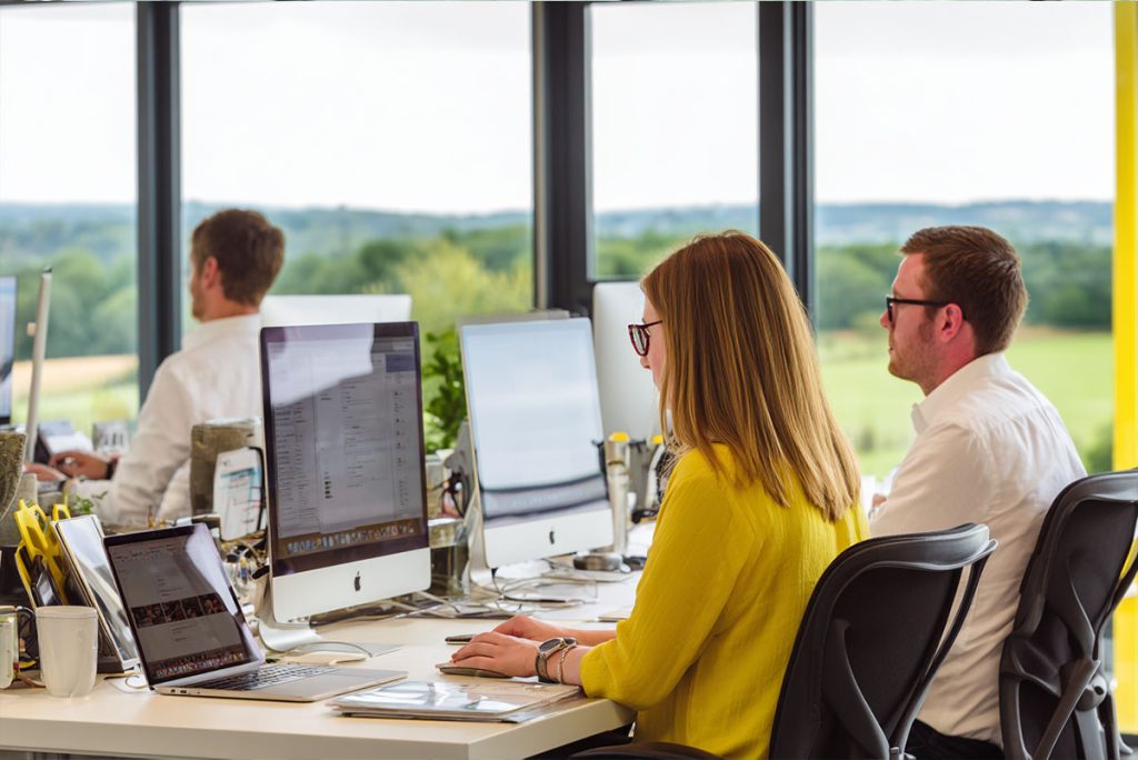 Employee in office